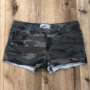 Camo Jean Shorts